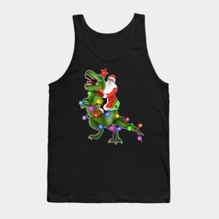 Happy holidays Santa on trex Tank Top